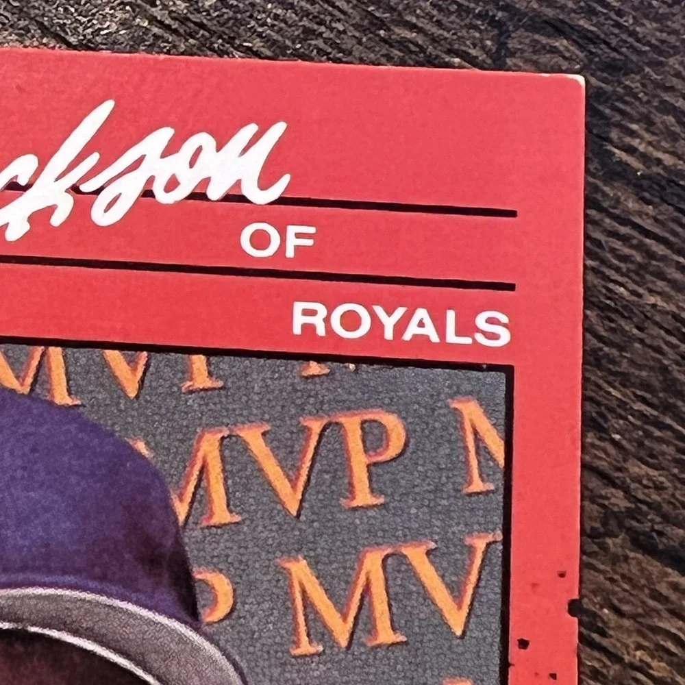 1990 Donruss Bo Jackson MVP #BC-1 ERROR Card No Period after Inc - Royals